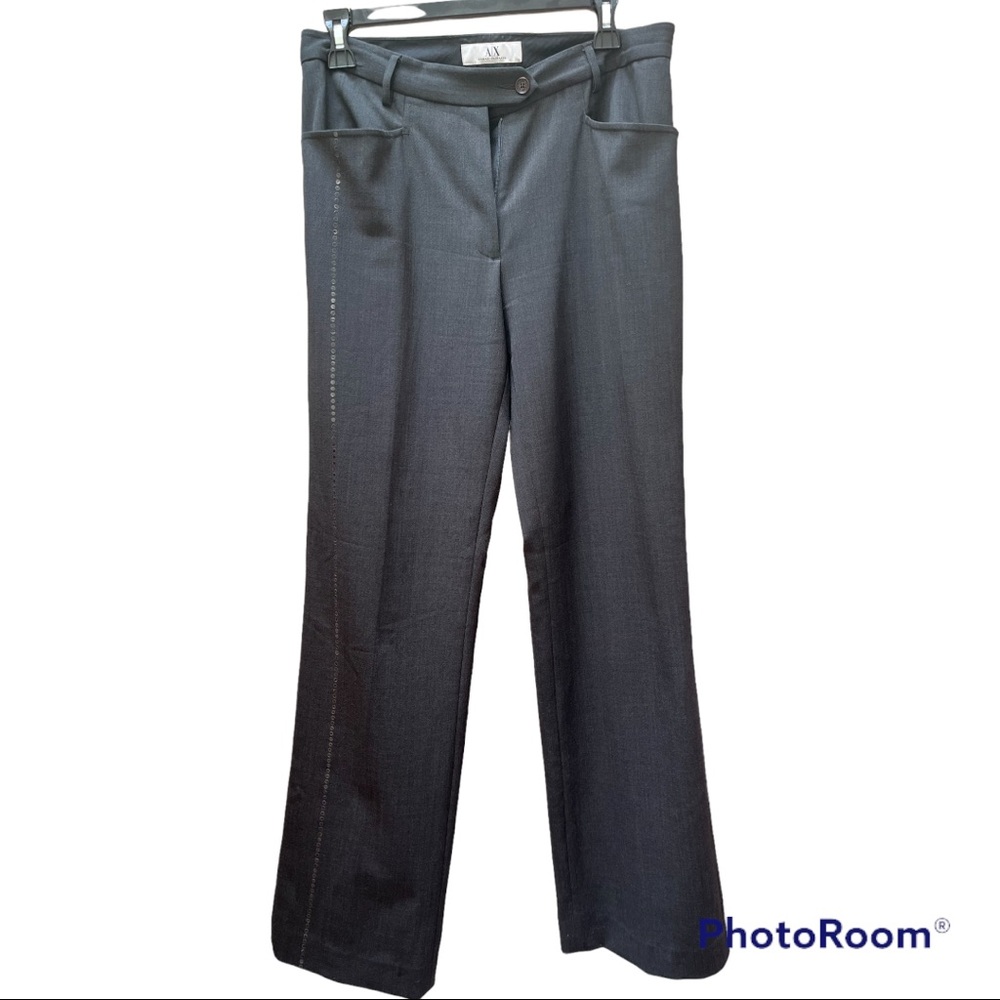 A/X Armani Exchange Gray- Back to the Office Pants with Sequins